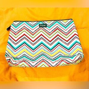 Thirty-One Thermal Zipper Pouch Lunch Bag Tote Zipper Insulated Chevron